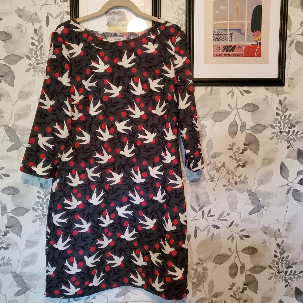Boden Evelyn Sheath Dress 10R - Picture 4 of 9